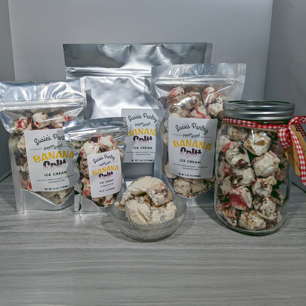 Freeze Dried Ice Cream - Banana Split – Susie's Pantry