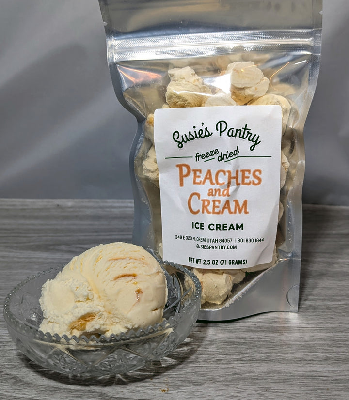 Freeze Dried Ice Cream - Peaches and Cream