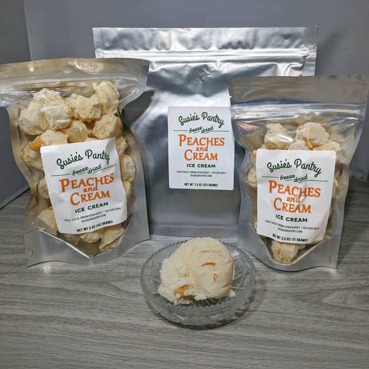 Freeze Dried Ice Cream - Peaches and Cream