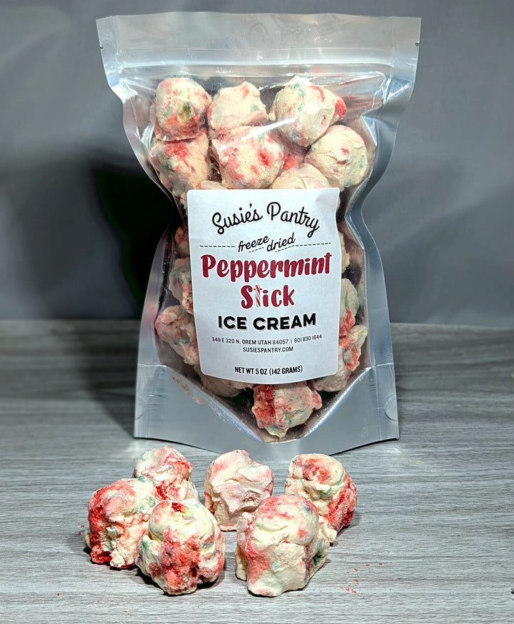 Freeze Dried Ice Cream -- Peppermint Stick