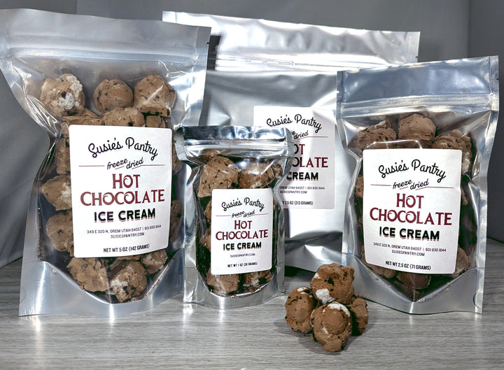 Freeze Dried Ice Cream -- Hot Chocolate