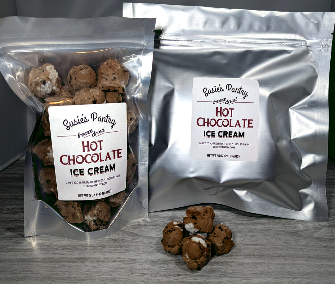Freeze Dried Ice Cream -- Hot Chocolate