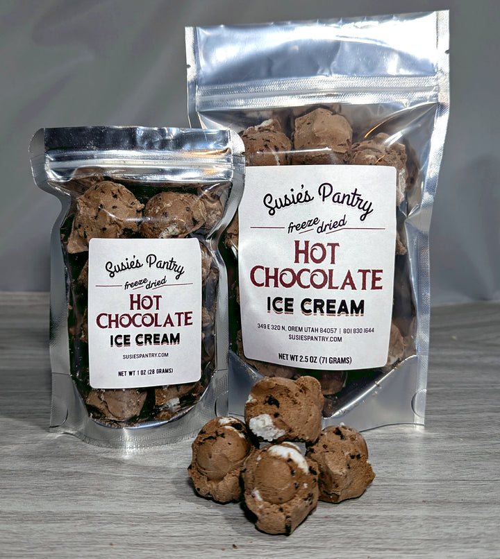 Freeze Dried Ice Cream -- Hot Chocolate