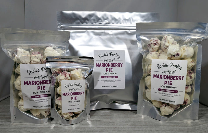 Freeze Dried Ice Cream -- Marionberry Pie