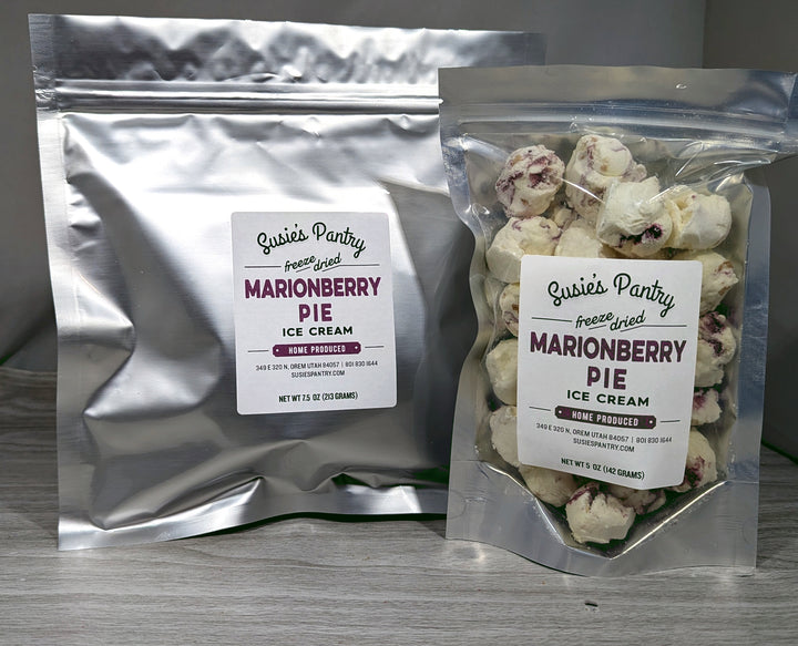 Freeze Dried Ice Cream -- Marionberry Pie