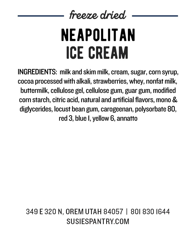 Freeze Dried Ice Cream - Neapolitan