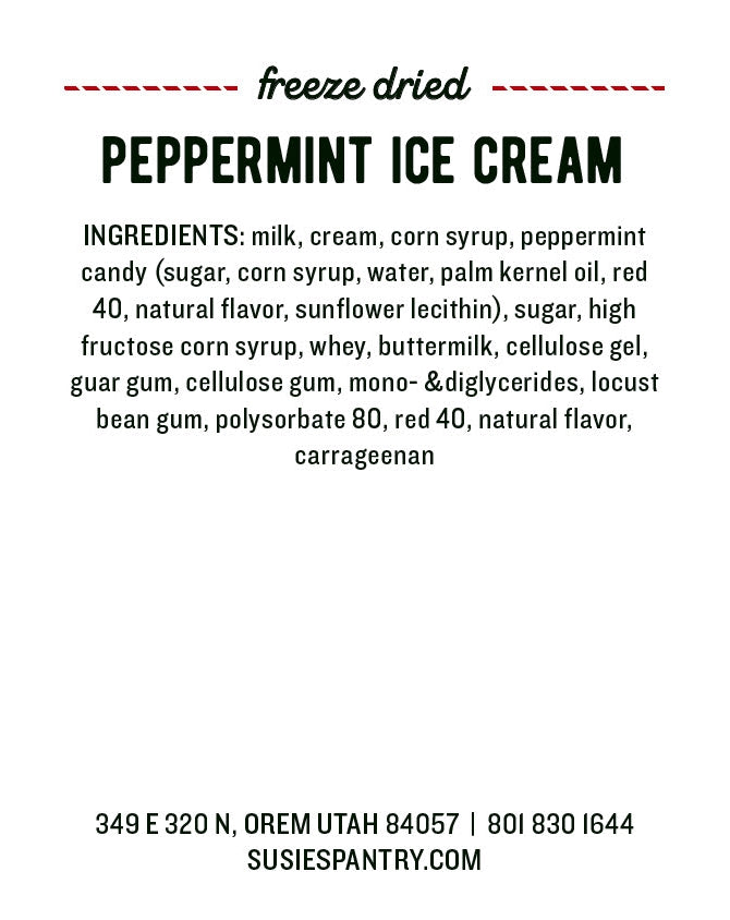 Freeze Dried Ice Cream - Peppermint
