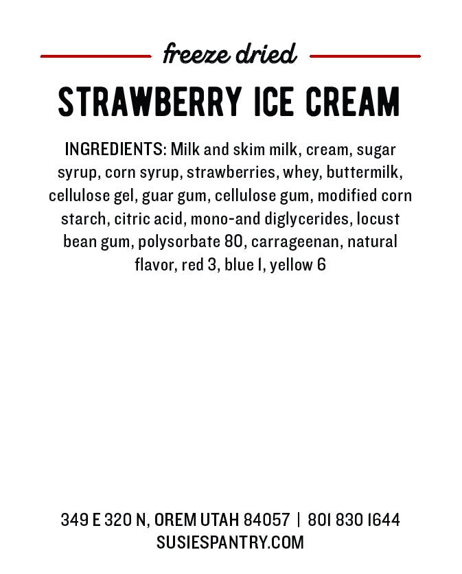Freeze Dried Ice Cream - Strawberry