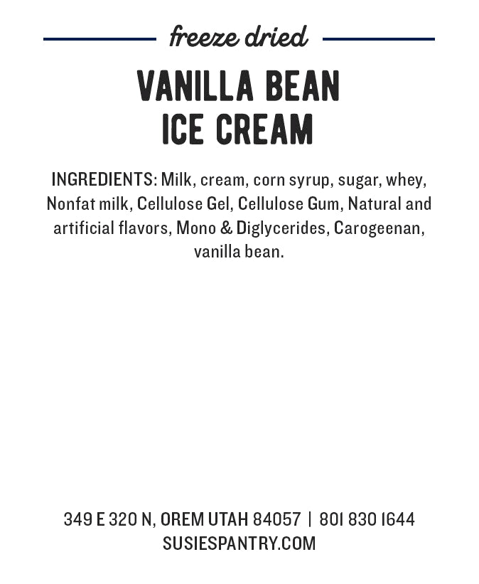 Freeze Dried Ice Cream - Vanilla Bean
