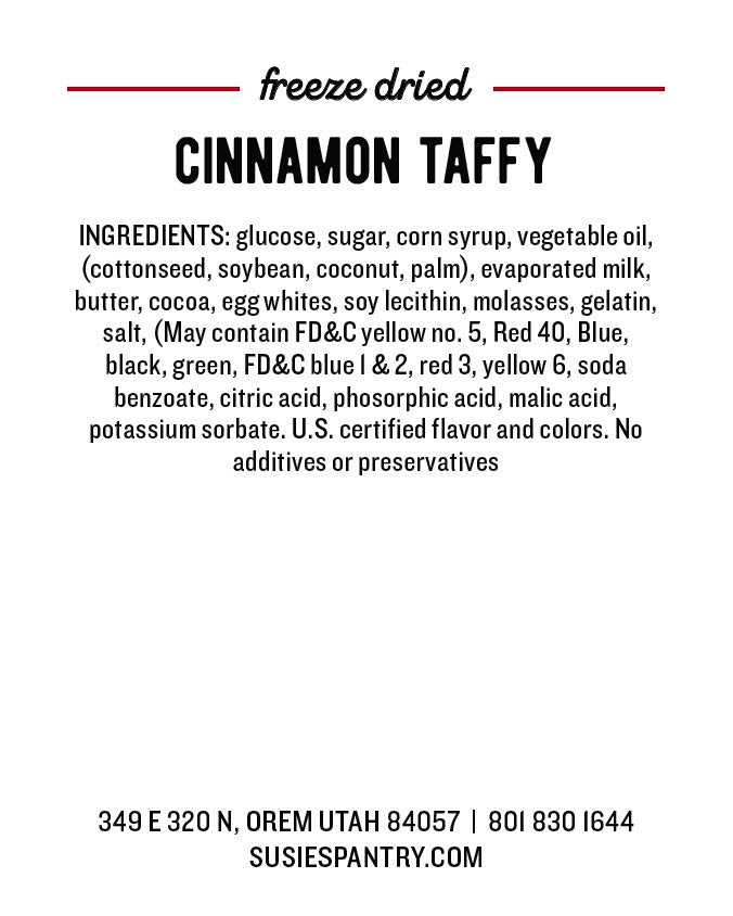 Freeze Dried Cinnamon Taffy