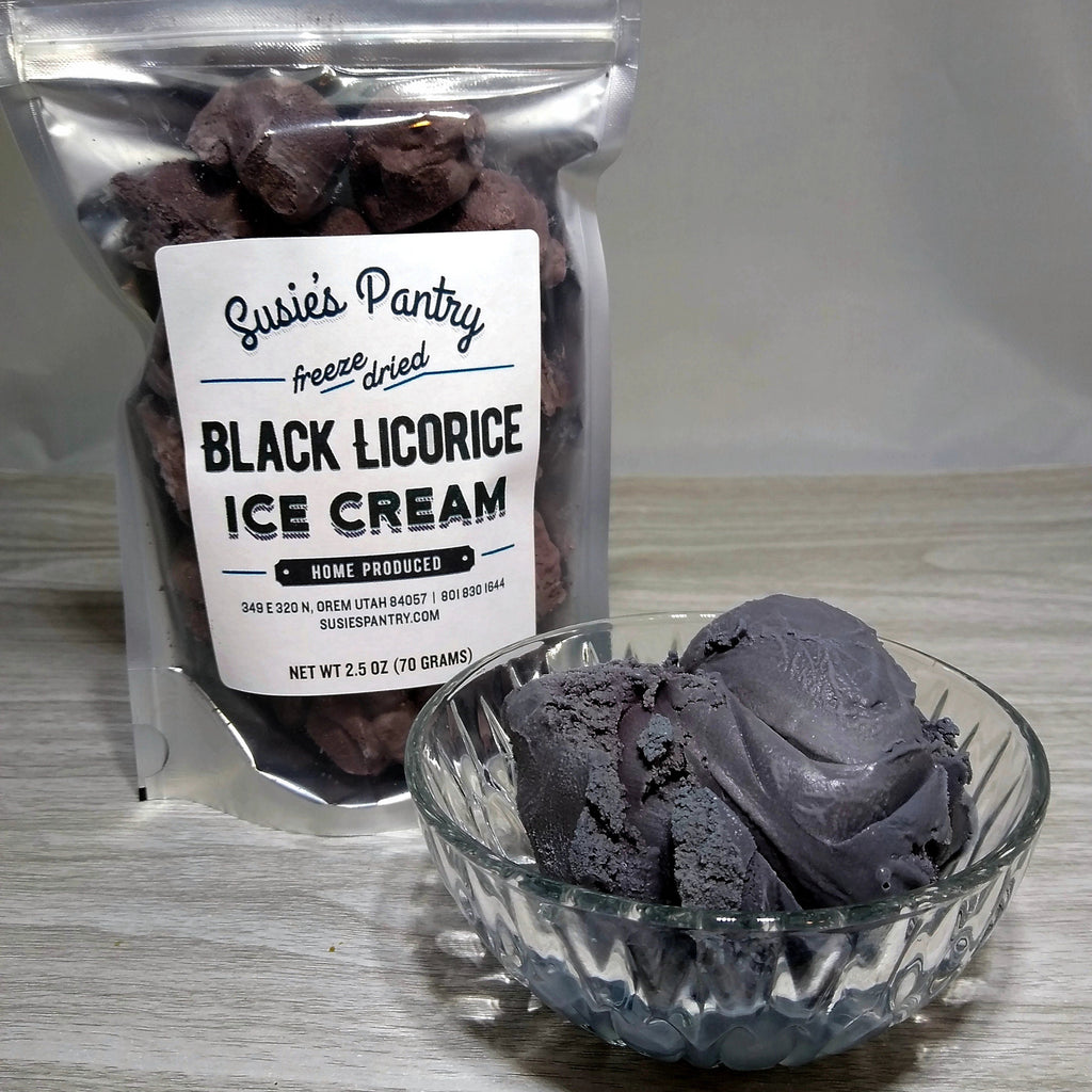 アイス Freeze Dried Ice Cream - Black Licorice – Susie's Pantry