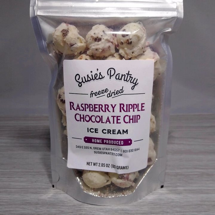 Freeze Dried Ice Cream - Raspberry Ripple Chocolate Chip