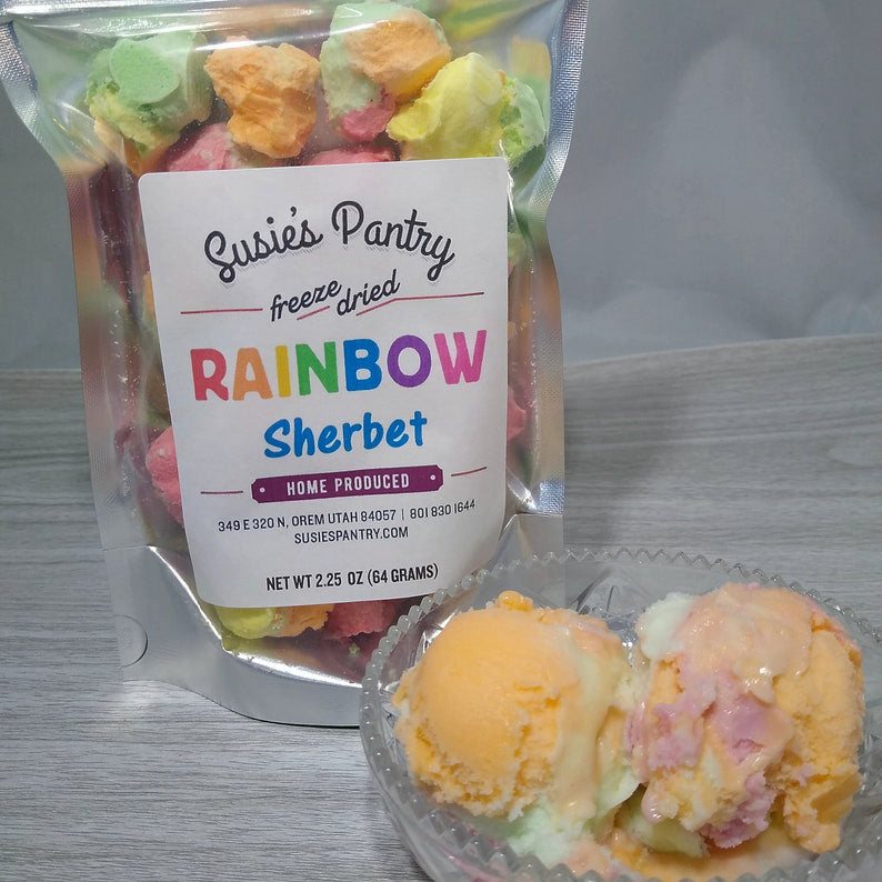 Freeze Dried Ice Cream - Rainbow Sherbet