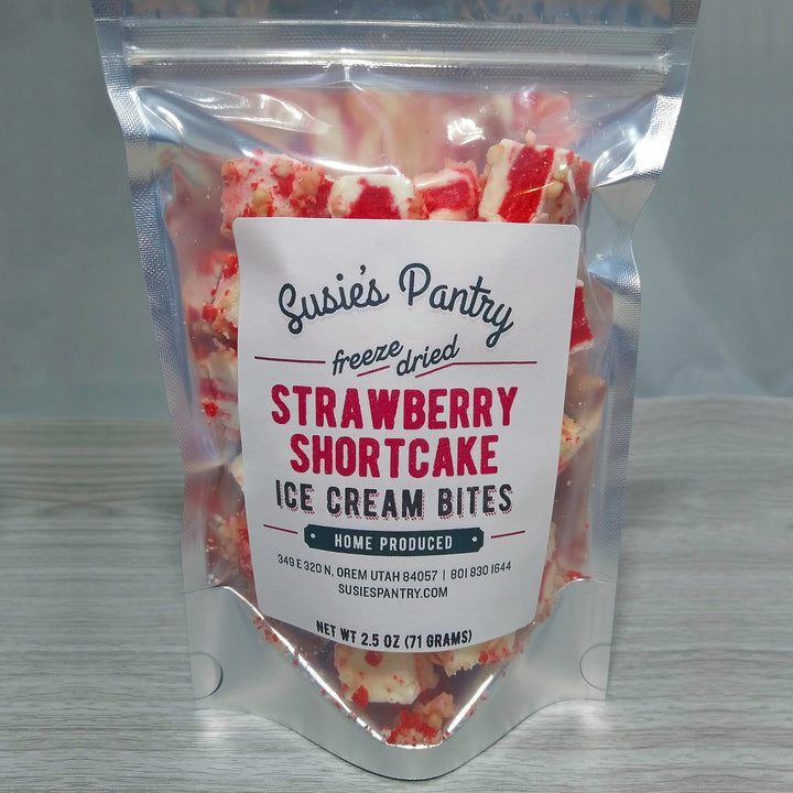 Freeze Dried Ice Cream Bites - Strawberry Shortcake